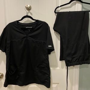 Grey’s Anatomy Scrub Set 3X black